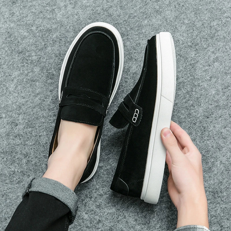 Sapato de Couro Casual Masculino