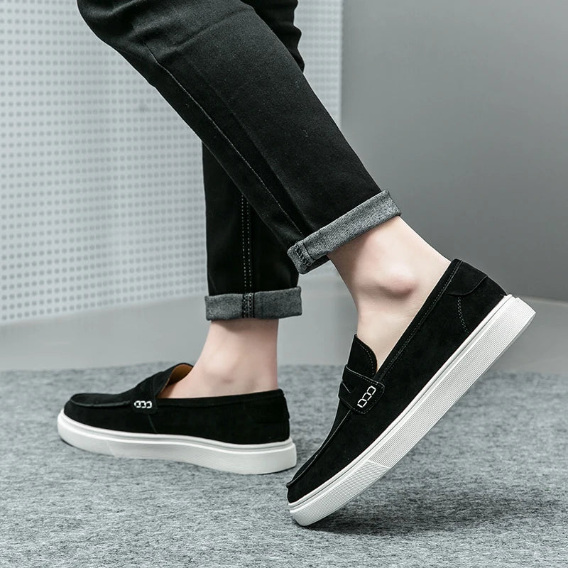 Sapato de Couro Casual Masculino