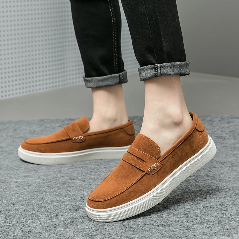 Sapato de Couro Casual Masculino