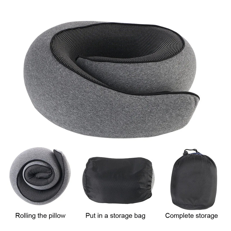 Travesseiro Super confort ErgoFlex Travel – O suporte perfeito para suas viagens e pausas.