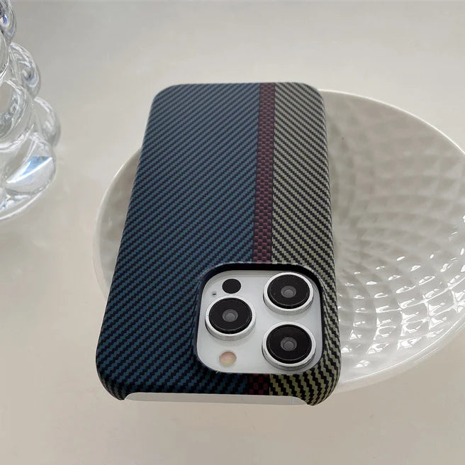 Capinha Para Iphone de Luxo em Fibra de Carbono
