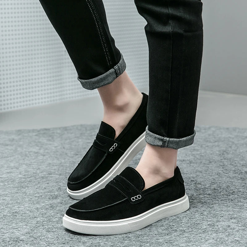 Sapato de Couro Casual Masculino