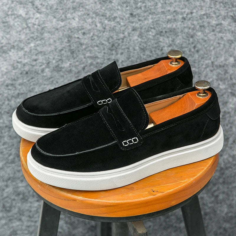 Sapato de Couro Casual Masculino