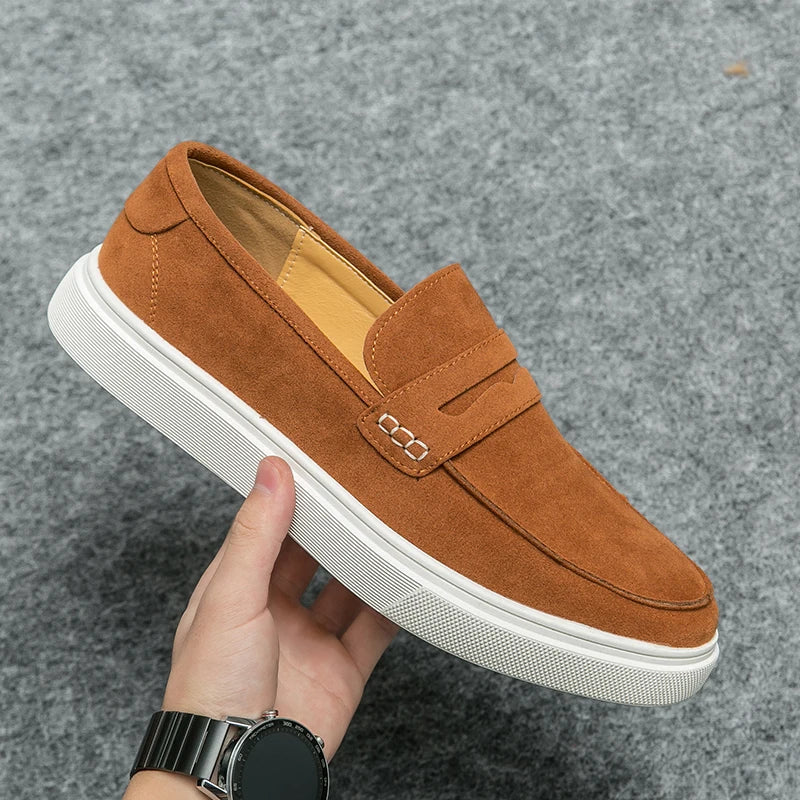 Sapato de Couro Casual Masculino