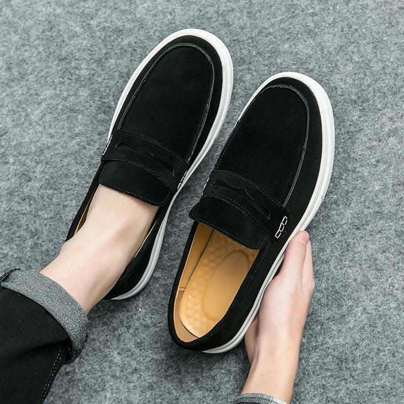 Sapato de Couro Casual Masculino