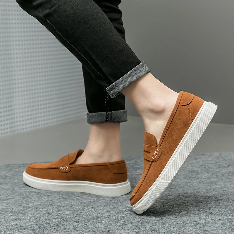 Sapato de Couro Casual Masculino