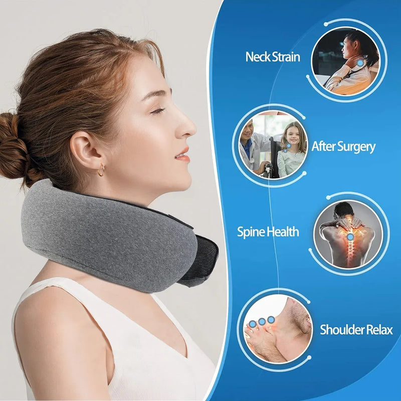Travesseiro Super confort ErgoFlex Travel – O suporte perfeito para suas viagens e pausas.