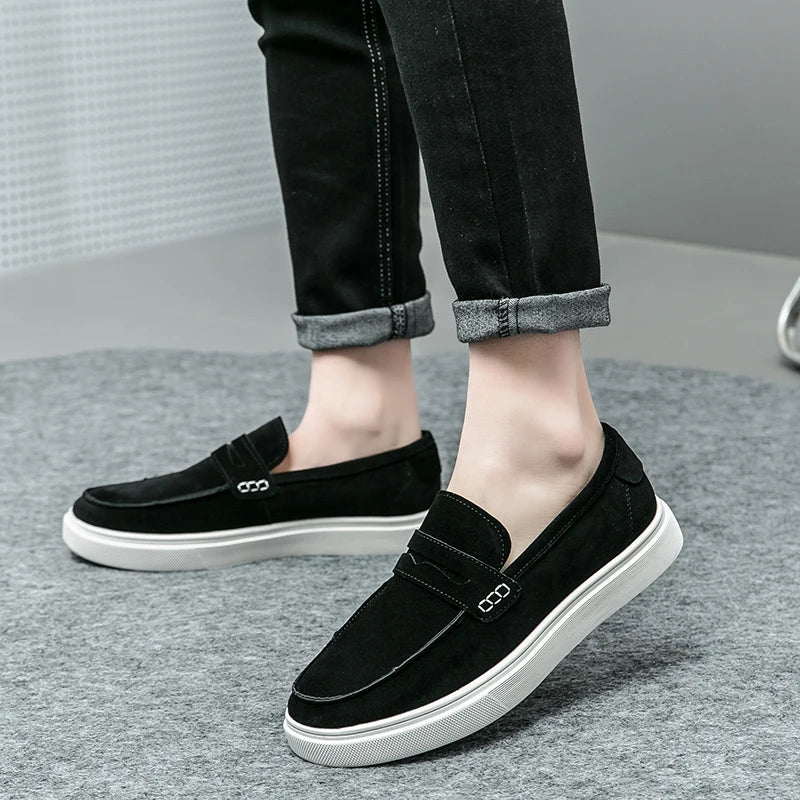 Sapato de Couro Casual Masculino