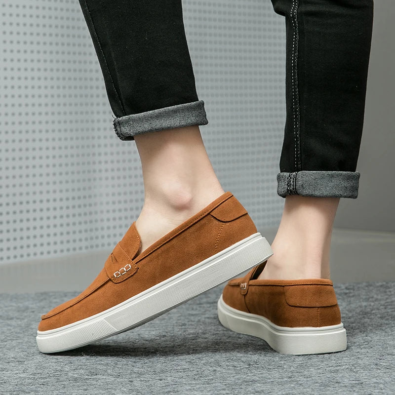 Sapato de Couro Casual Masculino