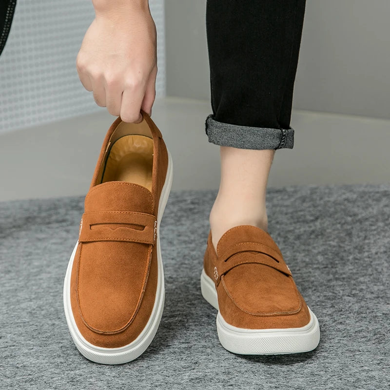 Sapato de Couro Casual Masculino