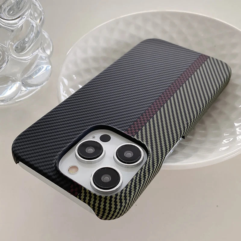 Capinha Para Iphone de Luxo em Fibra de Carbono