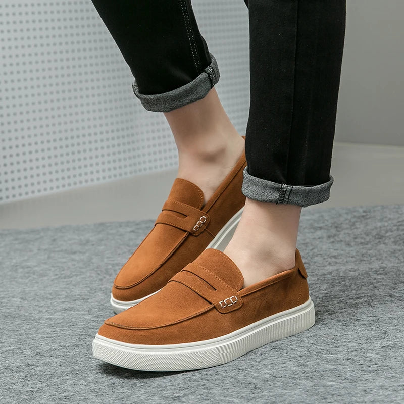 Sapato de Couro Casual Masculino